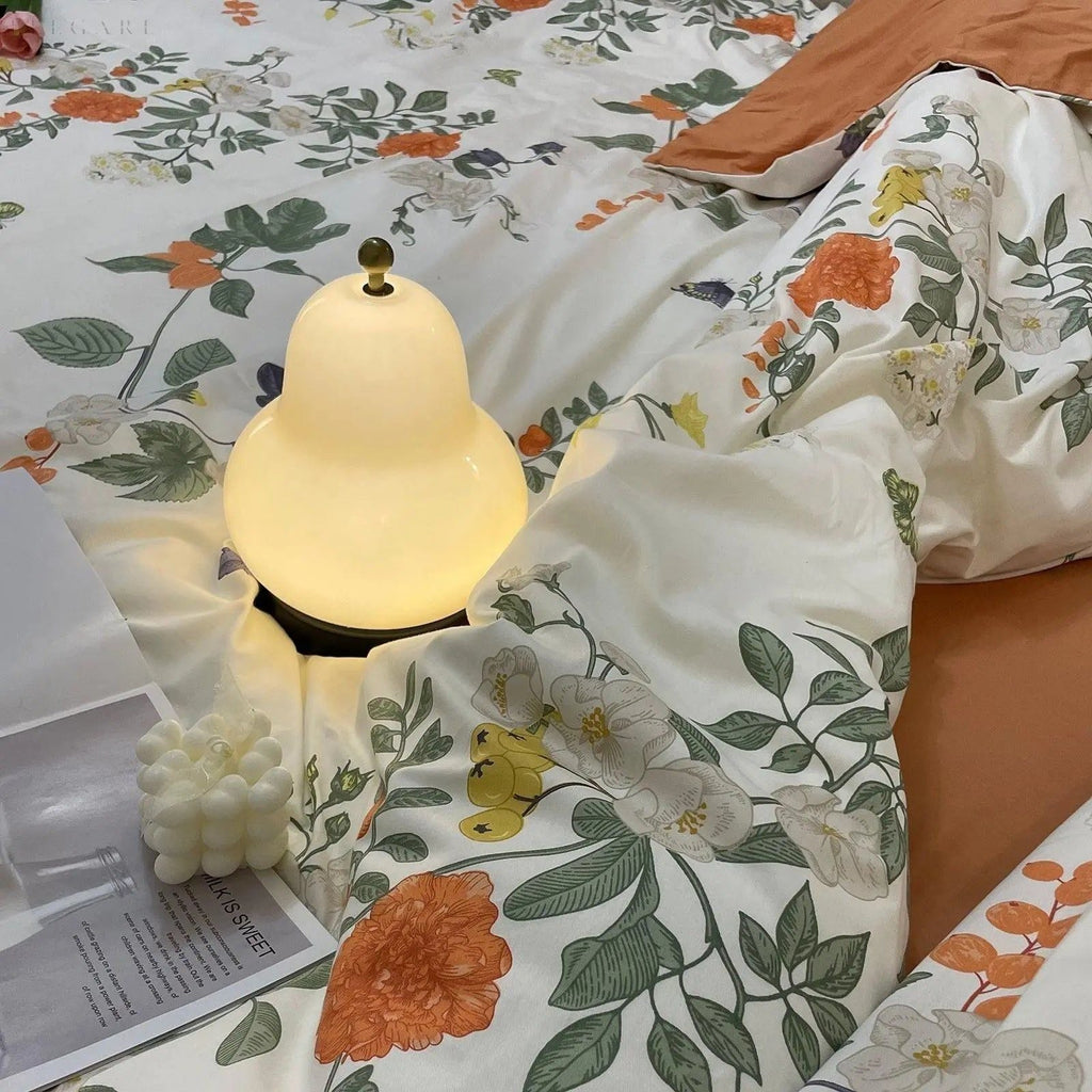 Pear-shaped Touch Dimmer Lamp with Warm Light