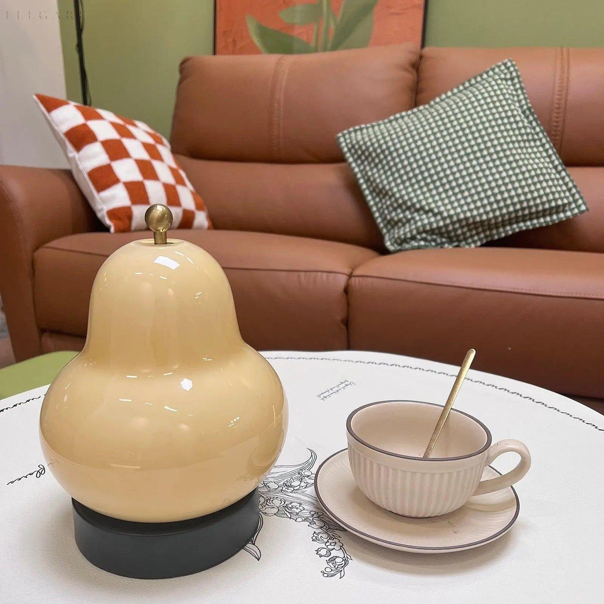 Pear-shaped Touch Dimmer Lamp with Warm Light