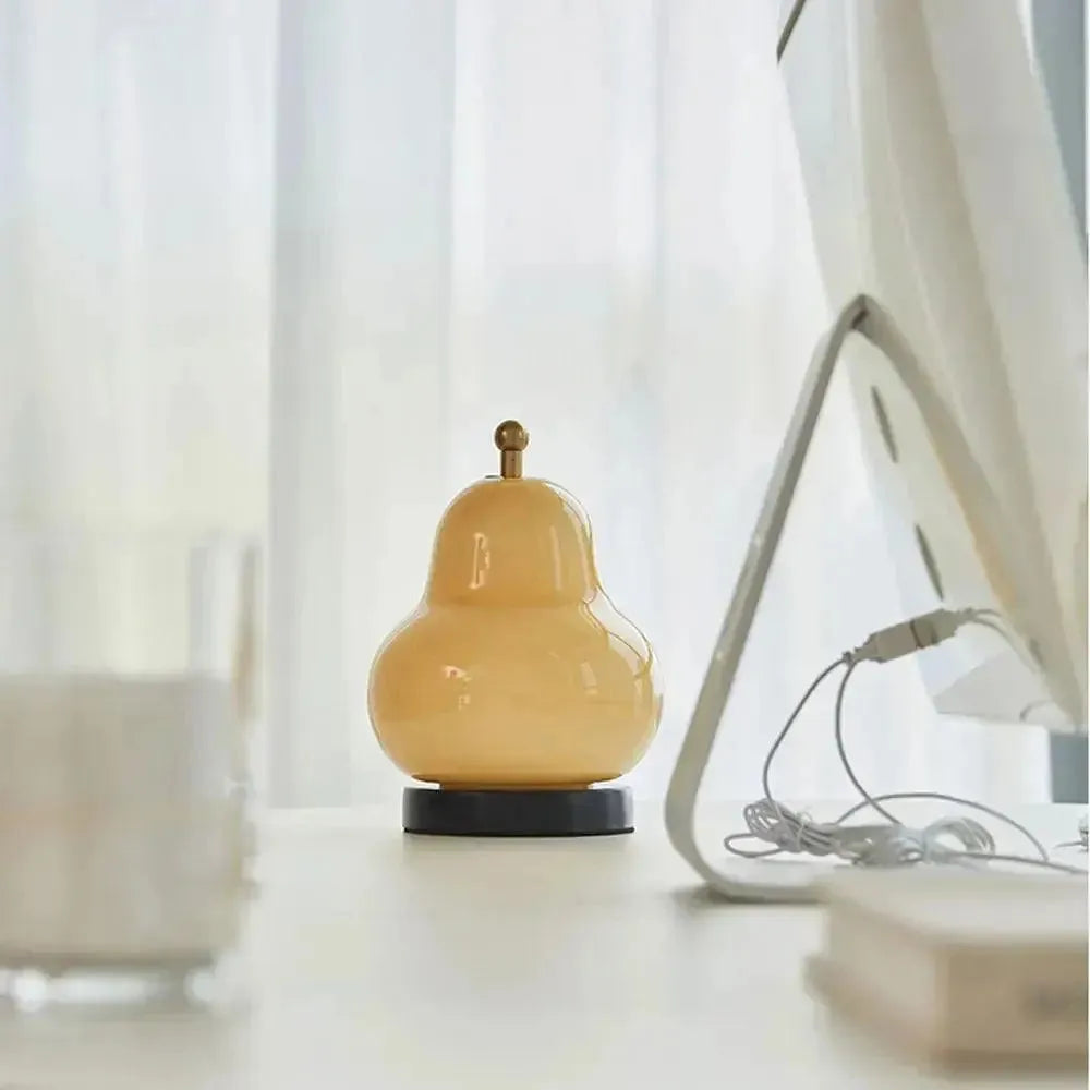 Pear-shaped Touch Dimmer Lamp with Warm Light