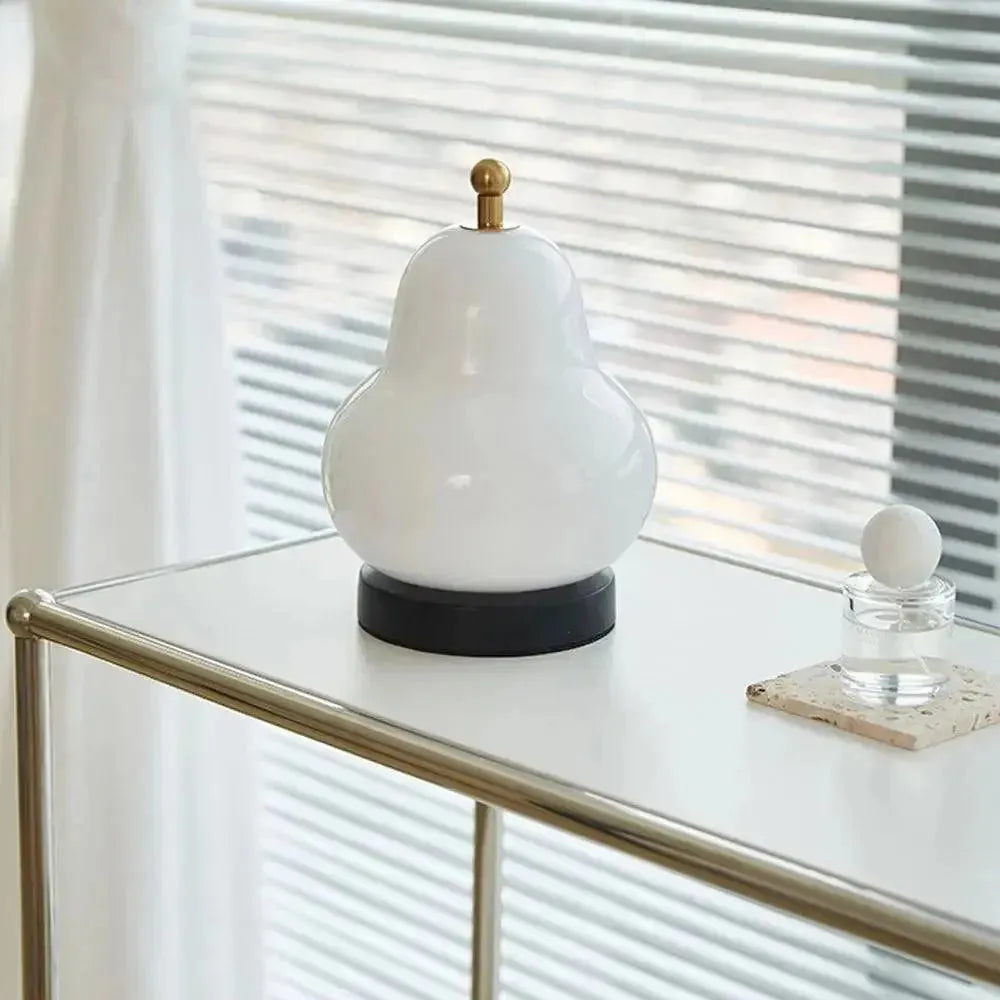 Pear-shaped Touch Dimmer Lamp with Warm Light