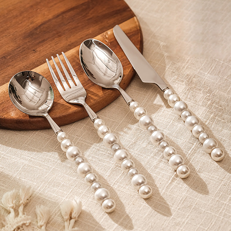 Pearl grip cutlery 4 piece set