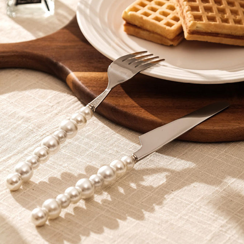 Pearl grip cutlery 4 piece set