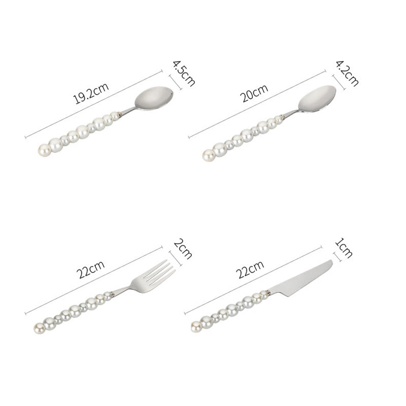 Pearl grip cutlery 4 piece set
