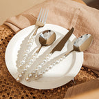 Pearl grip cutlery 4 piece set