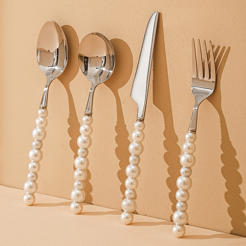 Pearl grip cutlery 4 piece set