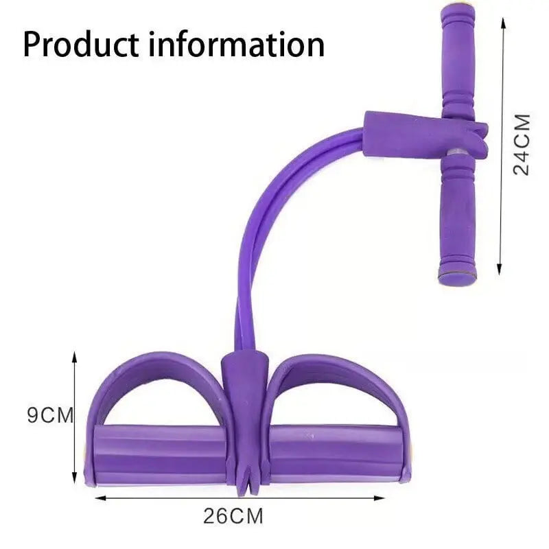 Pedal-Fitness band with ankle pull – Full body training anytime & anywhere