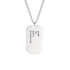 Stainless Steel Dog Chain with Engraving for Men