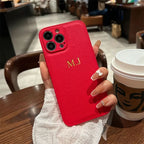 Personalized Leather Case for iPhone 11–17 Pro Max