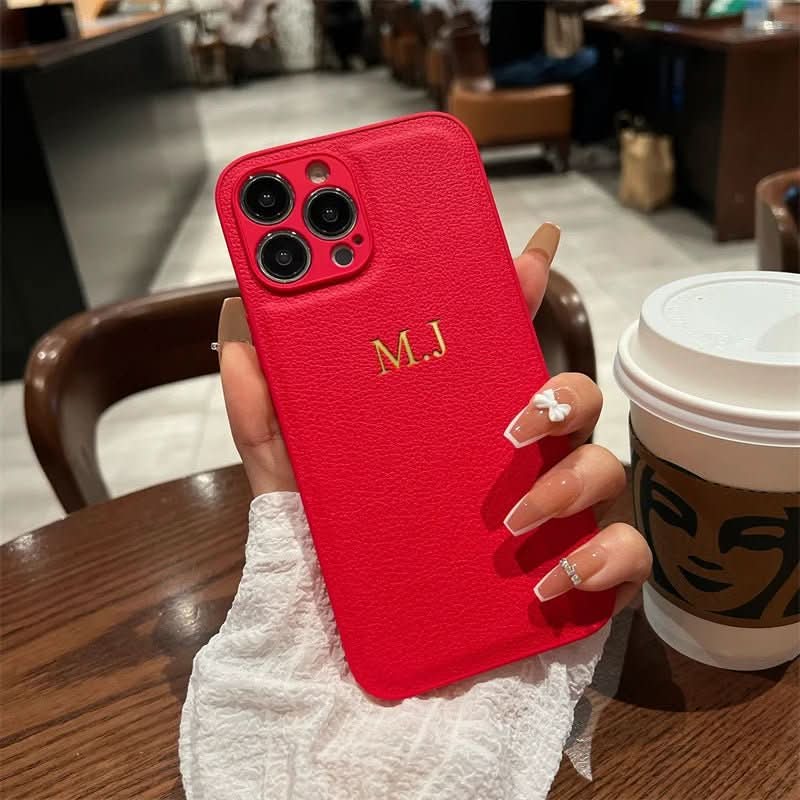Personalized Leather Case for iPhone 11–17 Pro Max