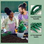 Plant dibber with 12-hole template – Easy even seed sowing