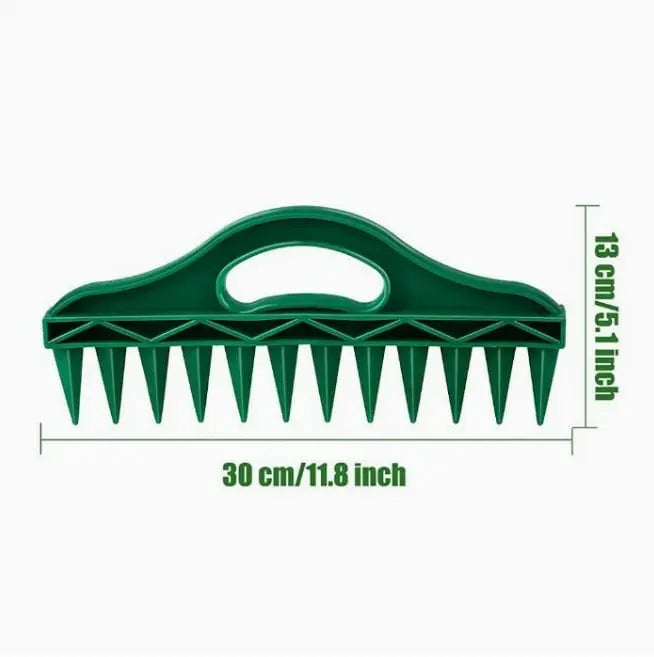 Plant dibber with 12-hole template – Easy even seed sowing