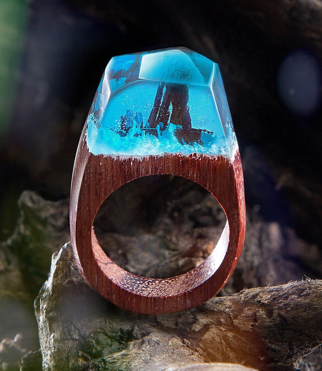 Siberia - Custom Wood Resin Rings