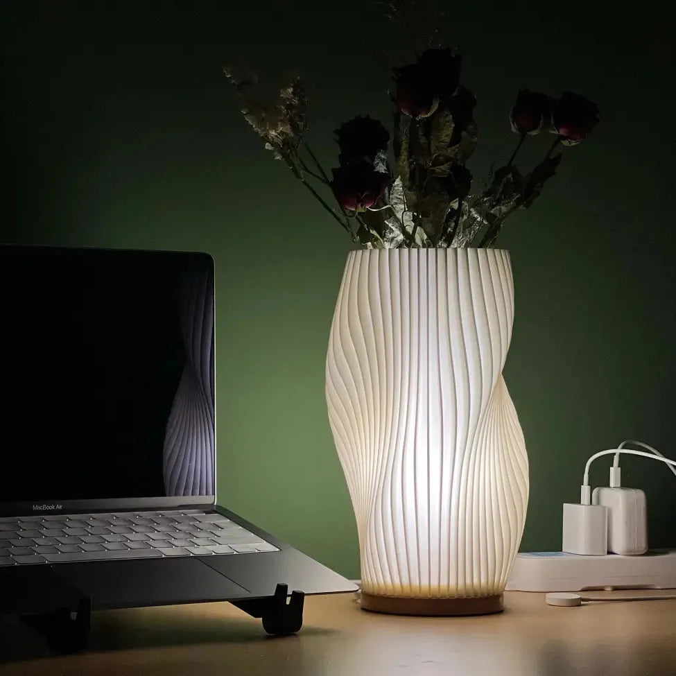 Dimmable Wavy Design Lamp Modern