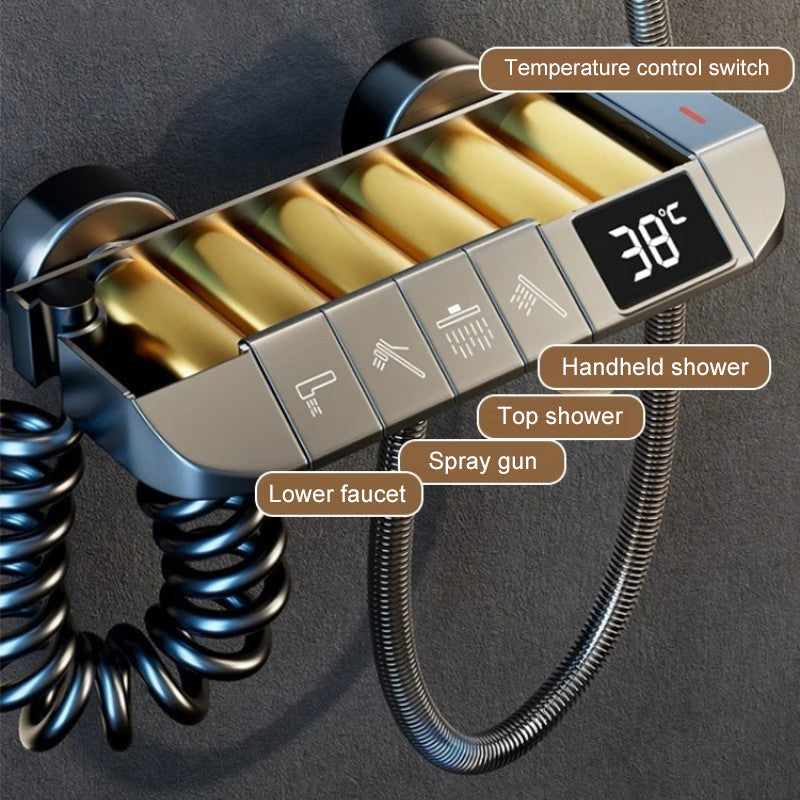 Intelligent shower set with constant temperature under pressure