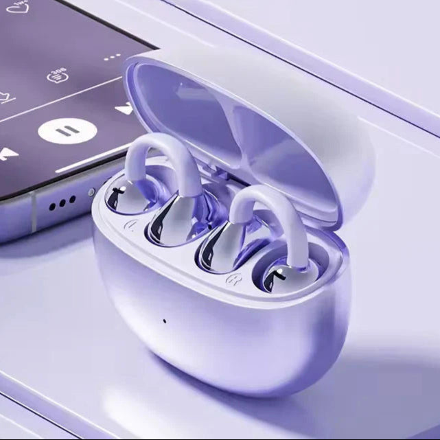 LuxoSound Bluetooth Headphones with Ear Clip | Wireless Comfort and Excellent Sound Quality for On the Go