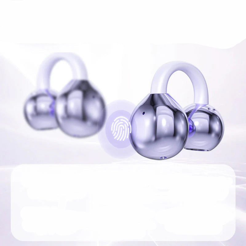 LuxoSound Bluetooth Headphones with Ear Clip | Wireless Comfort and Excellent Sound Quality for On the Go