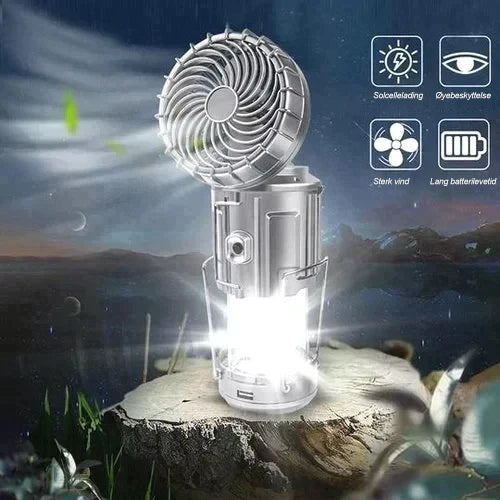 Portable LED Camping Lamp With Fan