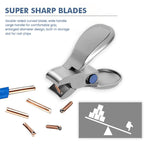 Nail clipper with wide opening