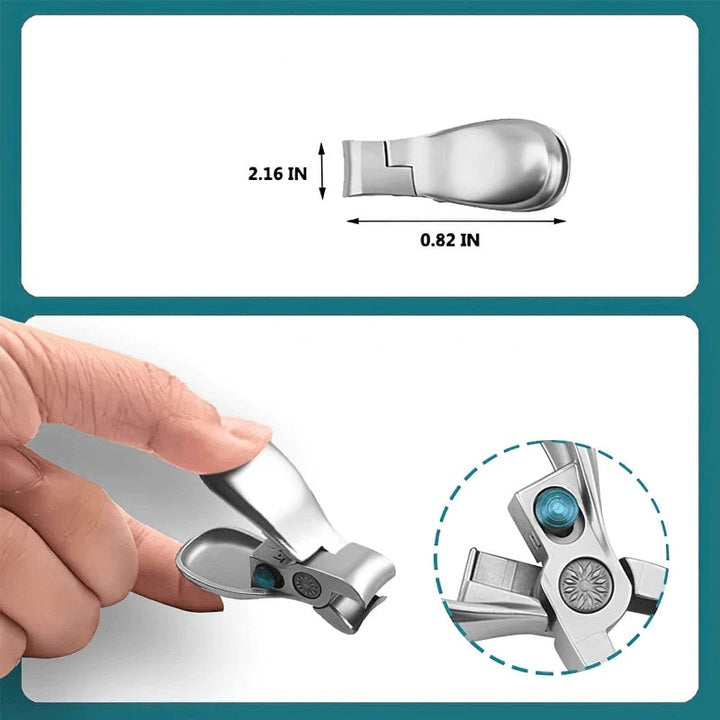 Nail clipper with wide opening