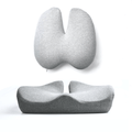 Orthopedic Seat Cushion Set | Pain Relief for Tailbone & Lumbar Support for Office, Car & Home Use