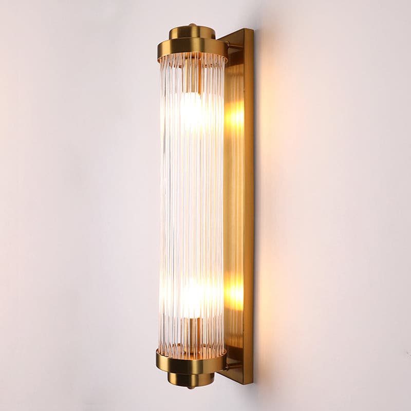 Vintage Glass Wall Lamp with LED in Retro Style