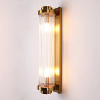 Vintage Glass Wall Lamp with LED in Retro Style