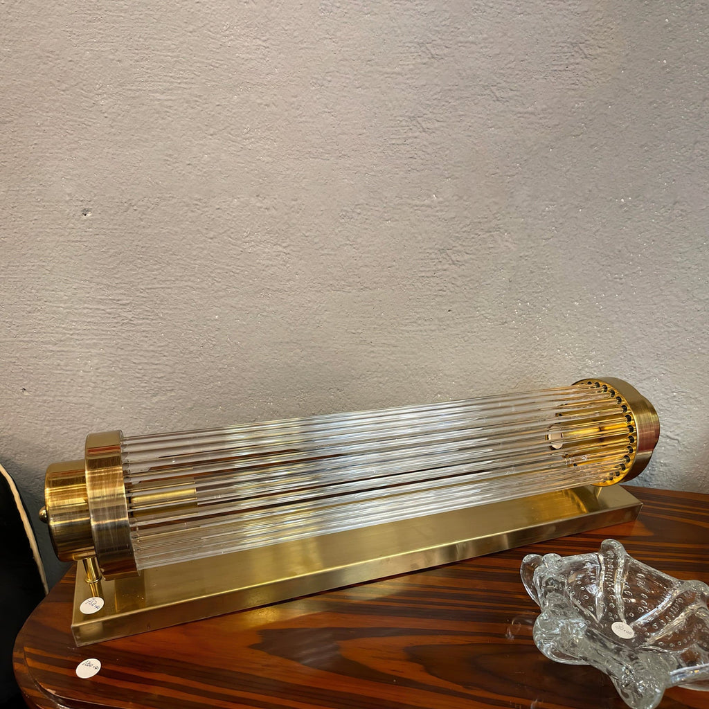 Vintage Glass Wall Lamp with LED in Retro Style