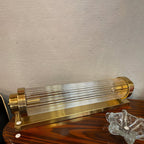Vintage Glass Wall Lamp with LED in Retro Style