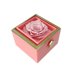 Gift Set Rose & Heart Necklace Light – Eternal Rose with Hidden Love Necklace