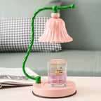 BloomAura – Charming Pink Glass Table Lamp