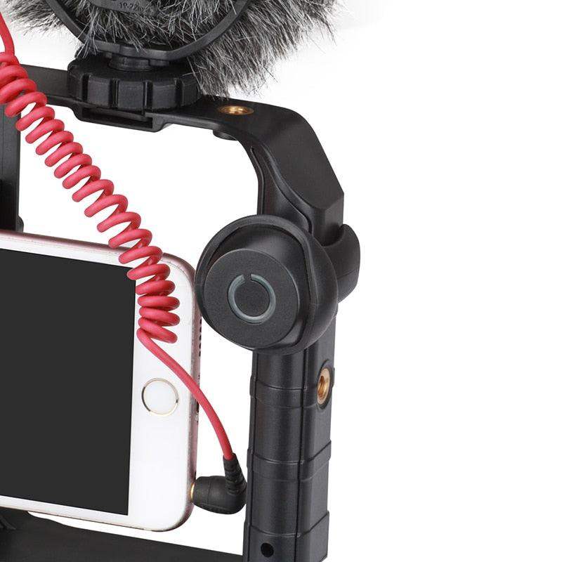 VideoGrip Smartphone Stabilizer – Professional Filmcage with Cold Shoe Mounts