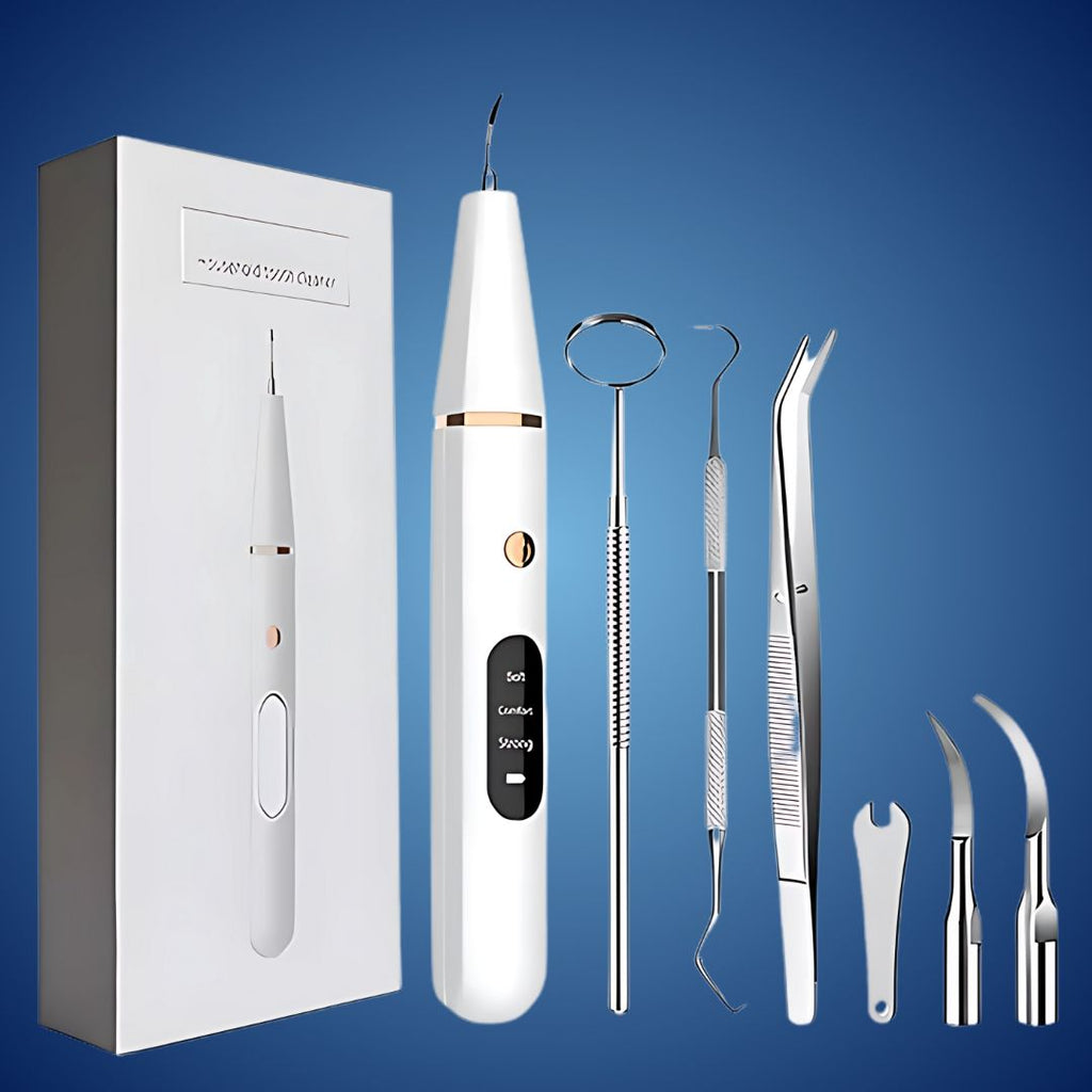 PlaqueFree Plaque Remover for teeth | Ultrasonic Teeth Cleaner - Tartar Remover from Home - Deep Teeth Cleaning and Polish