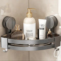 Space-saving floating shelf with drainage holes
