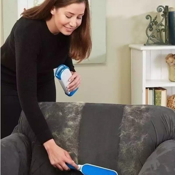 FurAway Pro | Double-sided pet hair remover with self-cleaning base for effortless cleaning