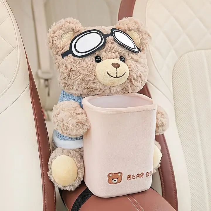 Plush Handkerchief Dispenser for Car – Soft Car Organizer