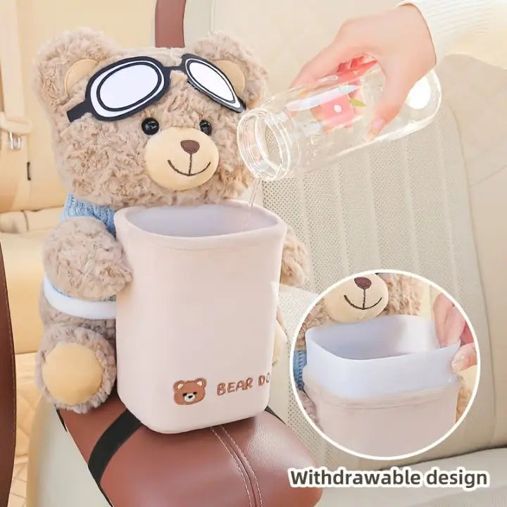 Plush Handkerchief Dispenser for Car – Soft Car Organizer