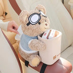 Plush Handkerchief Dispenser for Car – Soft Car Organizer
