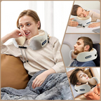 Heated Neck Massage Pillow with Memory Foam – Ergonomic and Portable
