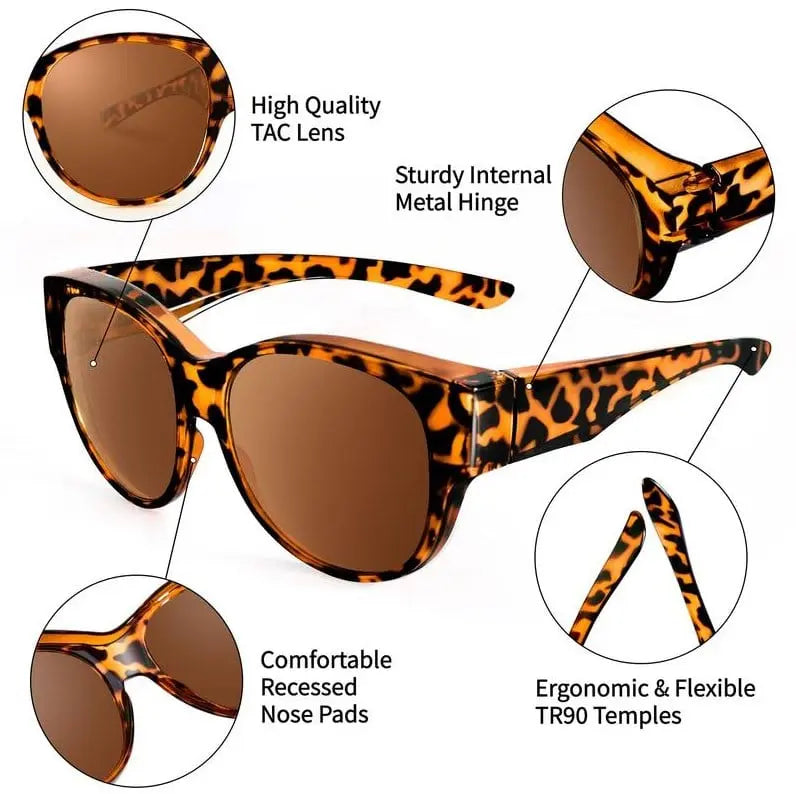 Polarized sunglasses for glasses wearers – Safe driving & stylish sun pRedection
