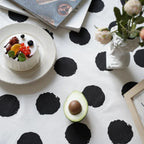 Polka Charm Tassel Table Cloth