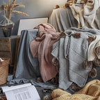 Pom Pom Chenille Blankets