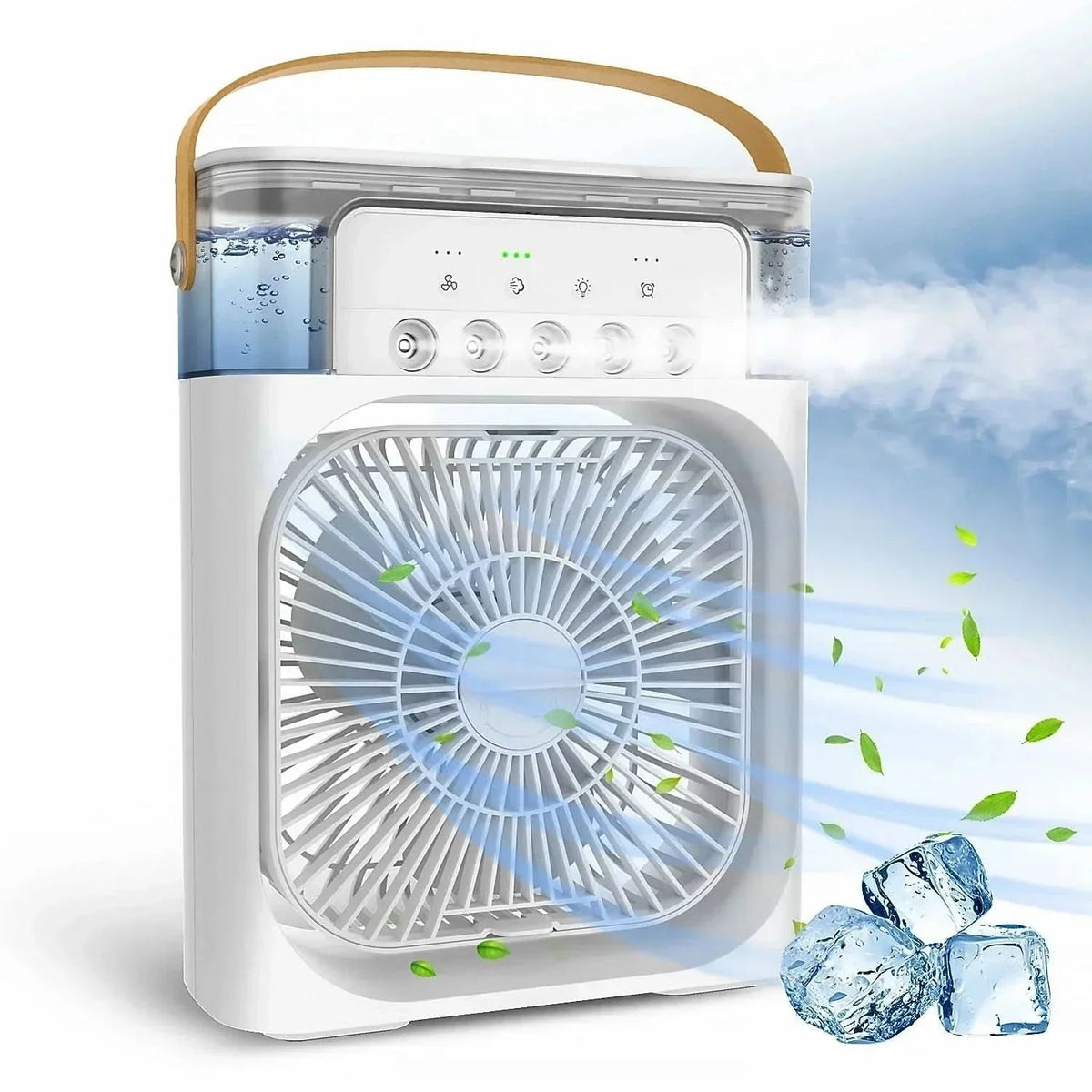 Portable USB Air Cooling Fan with Adjustable Speeds