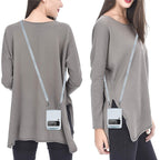 Portable Fashion Leather Shoulder Bag RFID-blocking Wallet Case
