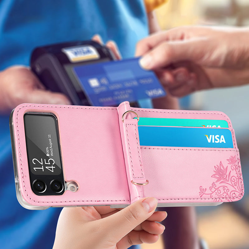 Portable Fashion Leather Shoulder Bag RFID-blocking Wallet Case