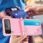 Portable Fashion Leather Shoulder Bag RFID-blocking Wallet Case