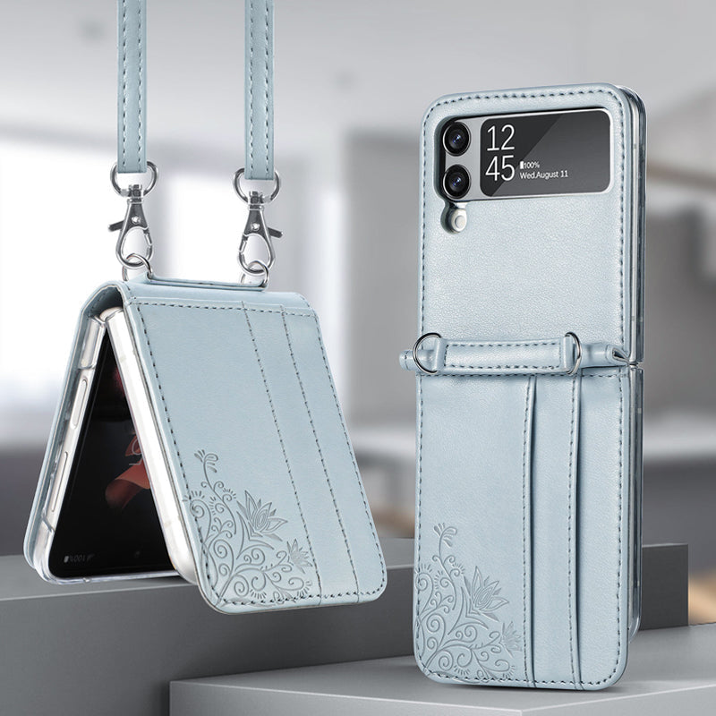 Portable Fashion Leather Shoulder Bag RFID-blocking Wallet Case