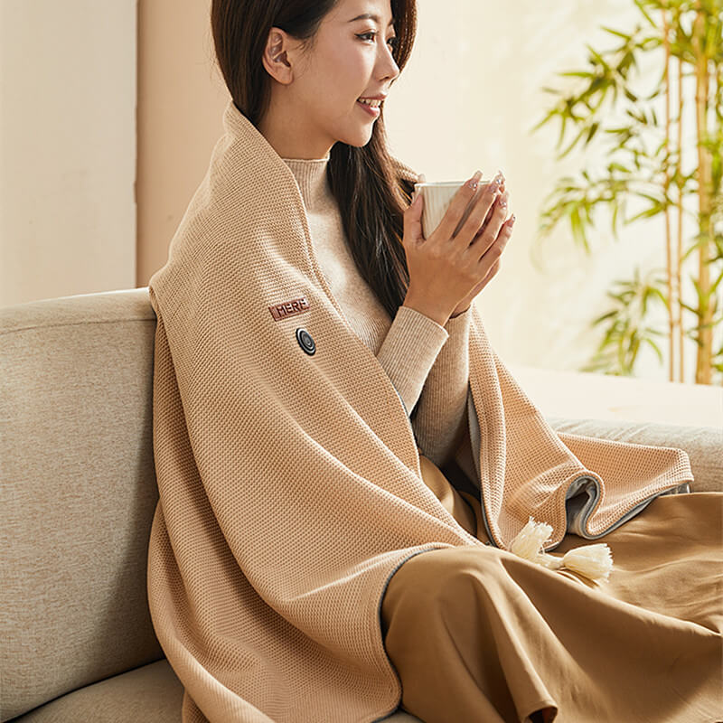 CozyWarm USB Heated Blanket – Portable Electric Throw with 3 Heat Settings & Soft Fleece Fabric