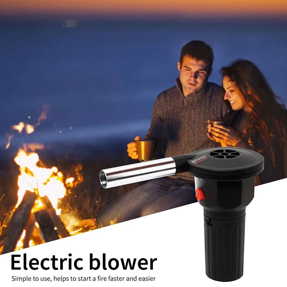 Portable aluminium fire bellows for quick lighting