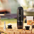 Self-Heating Portable Electric Espresso Maker with USB-C Charger – Compatible with Ground Coffee & Nespresso Capsules