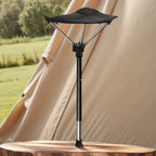 Adjustable Aluminum Alloy Folding Camping Stool 125kg Load Bearing for Hiking Travel